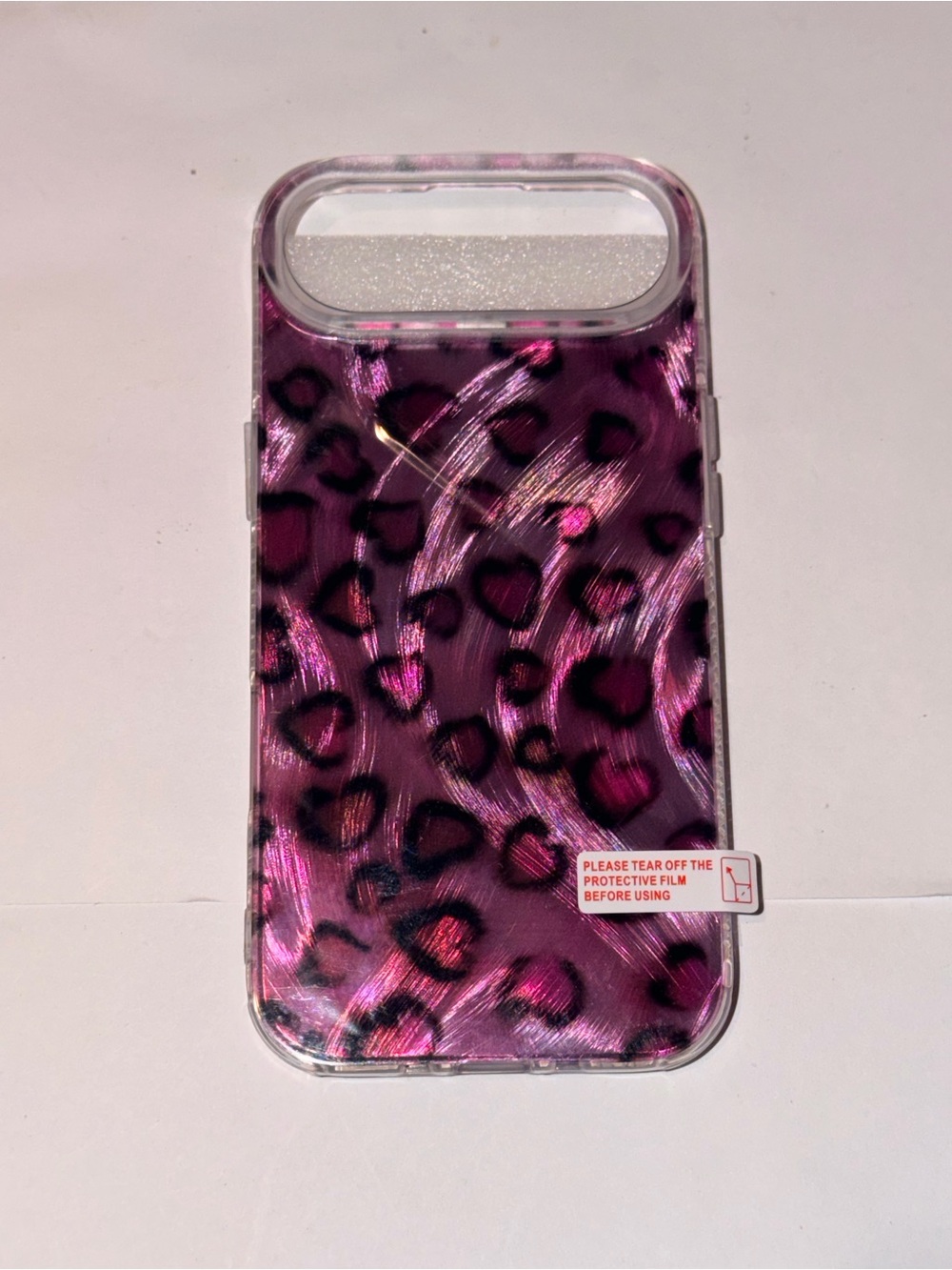 Pink Leopard Pattern IPhone 17 Air Case - Compatible Cell Phone Accessory